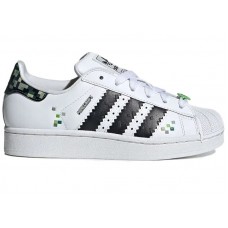 Подростковые кроссовки adidas Superstar Minecraft Creeper (GS)