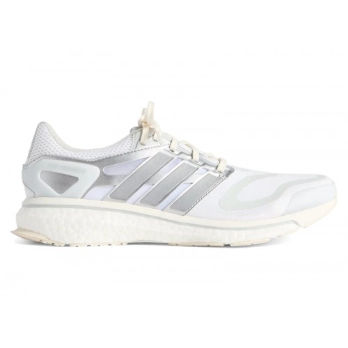 Кроссы adidas Energy Boost Kith White Black Silver Metallic - мужская сетка размеров