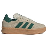 Подростковые кроссовки adidas Samba XLG Putty Grey Collegiate Green (GS)