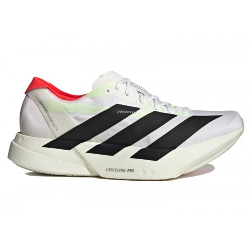 Кроссы adidas Adizero Adios Pro 4 White Black - мужская сетка размеров