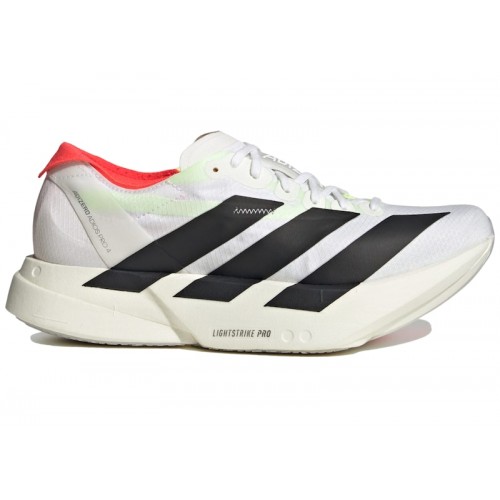 Кроссы adidas Adizero Adios Pro 4 White Black Red (W) - женская сетка размеров