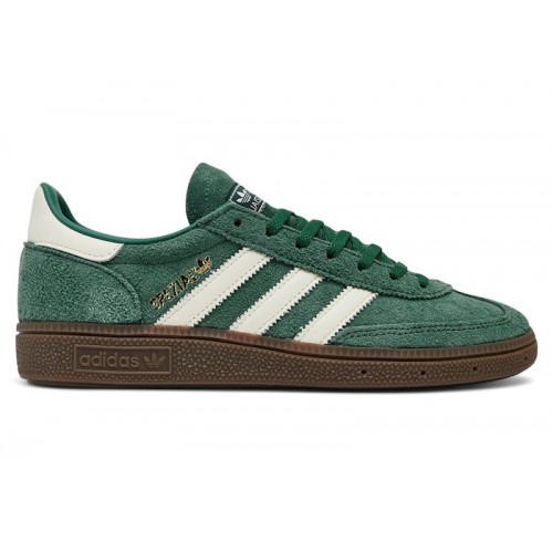 Кроссы adidas Handball Spezial Green Off White Gum (W) - женская сетка размеров