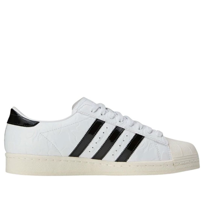 BAPE x adidas Superstar Vintage White Black - мужская сетка размеров BAPE x adidas Superstar Vintage White Black - мужская сетка размеров