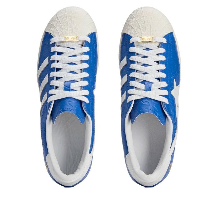 BAPE x adidas Superstar Vintage Blue White - мужская сетка размеров BAPE x adidas Superstar Vintage Blue White - мужская сетка размеров