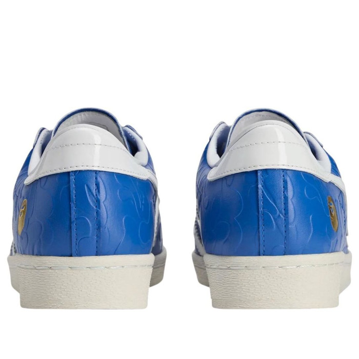 BAPE x adidas Superstar Vintage Blue White - мужская сетка размеров BAPE x adidas Superstar Vintage Blue White - мужская сетка размеров