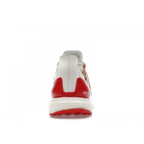 adidas Ultra Boost 1.0 Chalk White Scarlet - мужская сетка размеров