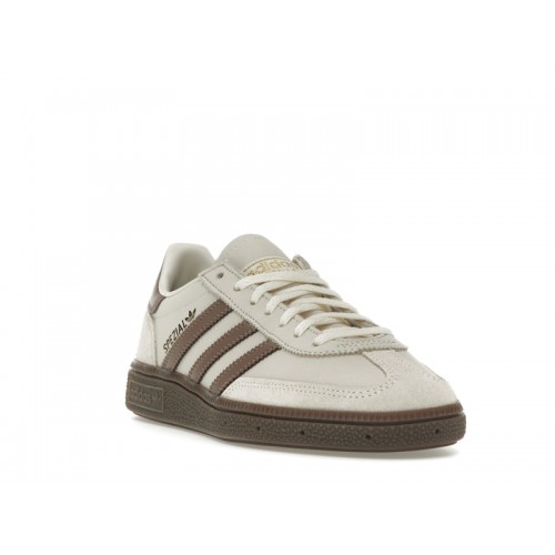 Кроссы adidas Handball Spezial Brown Cream White (W) - женская сетка размеров