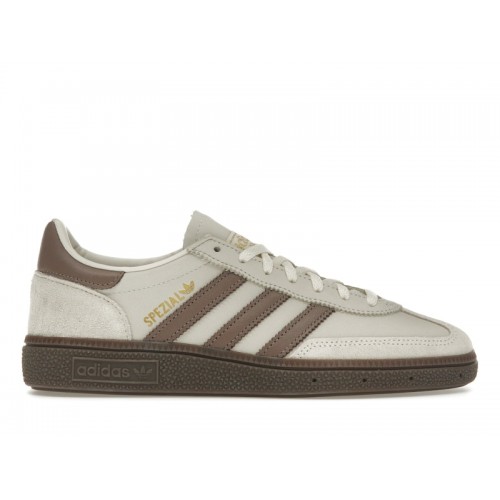 Кроссы adidas Handball Spezial Brown Cream White (W) - женская сетка размеров
