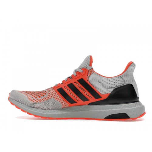 adidas Ultra Boost 1.0 Core Black Impact Orange Grey Two - мужская сетка размеров