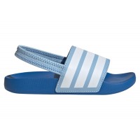 Детские adidas Adilette Estrap Slides Clear Sky Cloud White Bright Royal (PS)