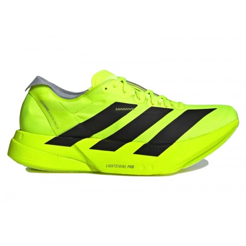 Кроссы adidas Adizero Adios Pro 4 Lucid Lemon Black - мужская сетка размеров