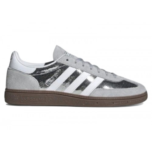 adidas Handball Spezial Silver White Cracked - мужская сетка размеров
