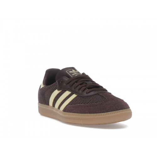 adidas Samba OG Shadow Brown Powder Yellow (W) - женская сетка размеров