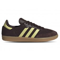 Женские кроссовки adidas Samba OG Shadow Brown Powder Yellow (W)