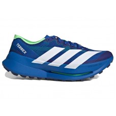 adidas Terrex Agravic Speed Ultra 2 Trail Blue White Lime Burst