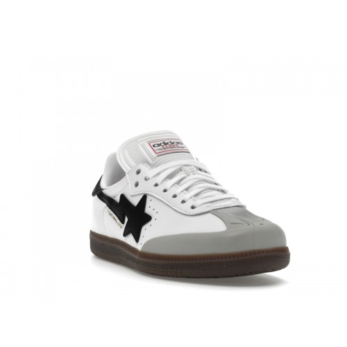 BAPE x Adidas Samba White Black Gum - мужская сетка размеров