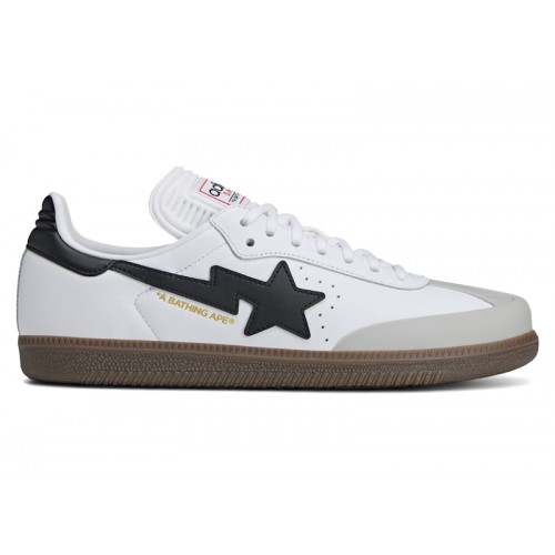 Кроссы adidas Samba Bape White Black Gum - мужская сетка размеров