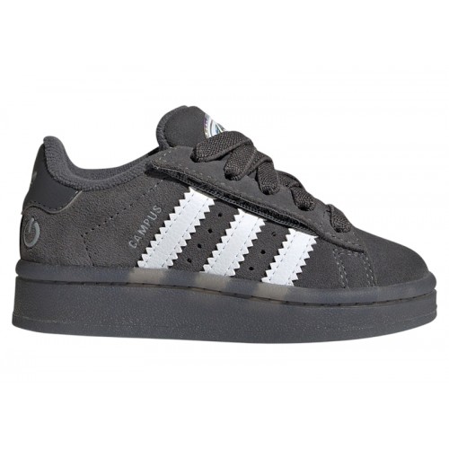 adidas Campus 00s LED Lights Comfort Closure Grey Five White Grey Two (TD) - детская сетка размеров