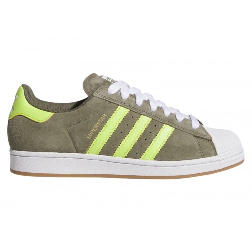 adidas Superstar Olive Strata Semi Solar Yellow Gold Metallic - мужская сетка размеров