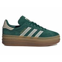 Женские кроссовки adidas Gazelle Bold Collegiate Green White Gold (W)