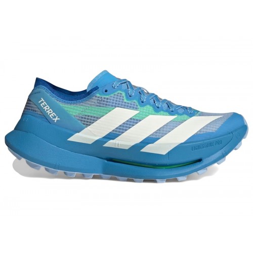 adidas Terrex Agravic Speed Ultra 2 Trail Blue White Lime Burst (W) - женская сетка размеров