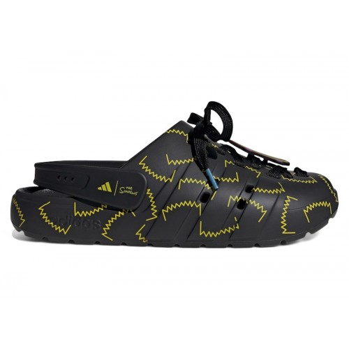 adidas Adilette Clog The Simpsons Black Yellow - мужская сетка размеров