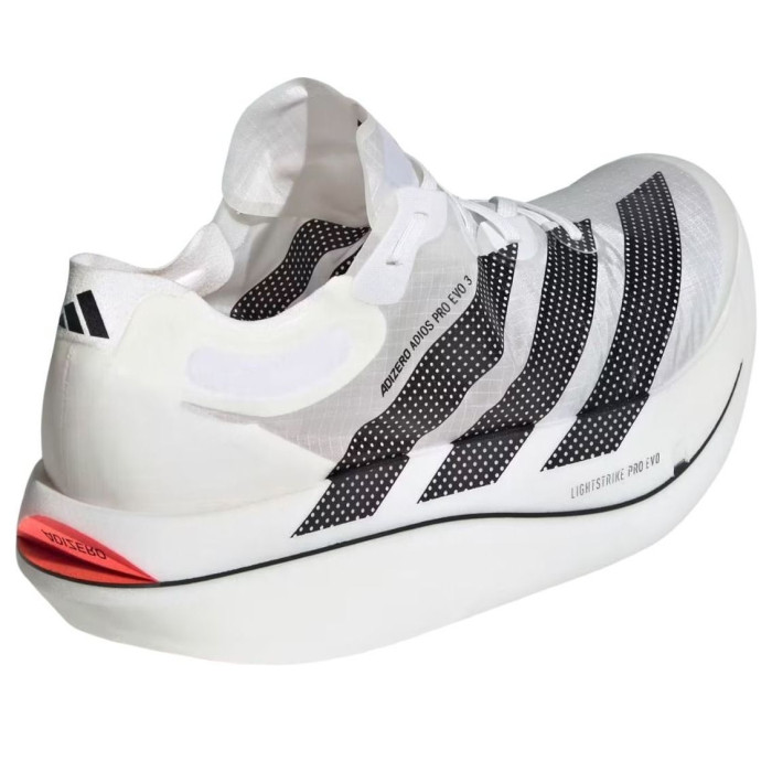 adidas Adizero Adios Pro Evo 3 Cloud White Core Black Solar Turbo - мужская сетка размеров adidas Adizero Adios Pro Evo 3 Cloud White Core Black Solar Turbo - мужская сетка размеров