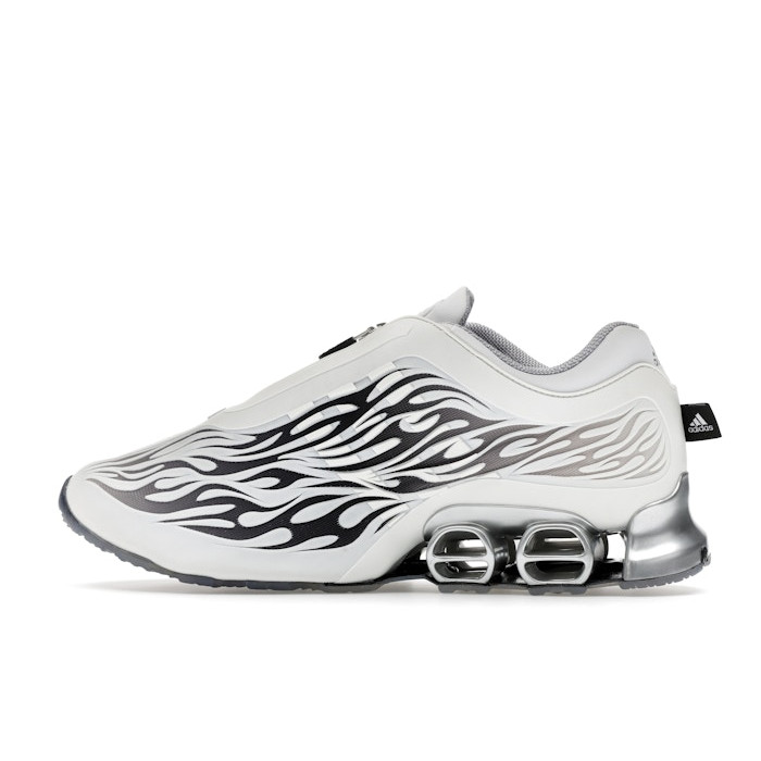 Hellstar x adidas Megaride S2 White Black Silver - мужская сетка размеров Hellstar x adidas Megaride S2 White Black Silver - мужская сетка размеров