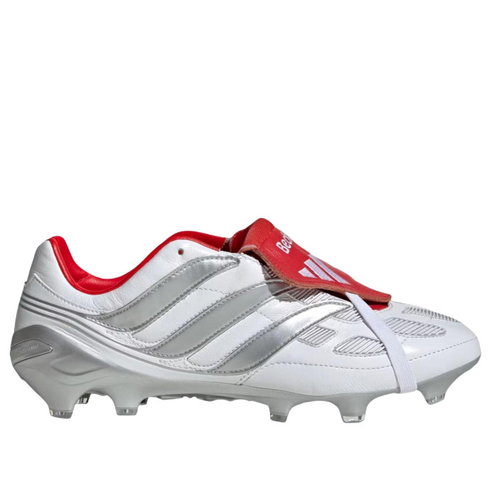 adidas Predator Precision FG David Beckham White Silver Metallic Vivid Red - мужская сетка размеров adidas Predator Precision FG David Beckham White Silver Metallic Vivid Red - мужская сетка размеров
