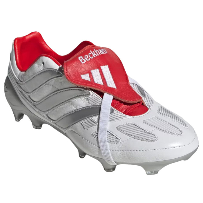 adidas Predator Precision FG David Beckham White Silver Metallic Vivid Red - мужская сетка размеров adidas Predator Precision FG David Beckham White Silver Metallic Vivid Red - мужская сетка размеров