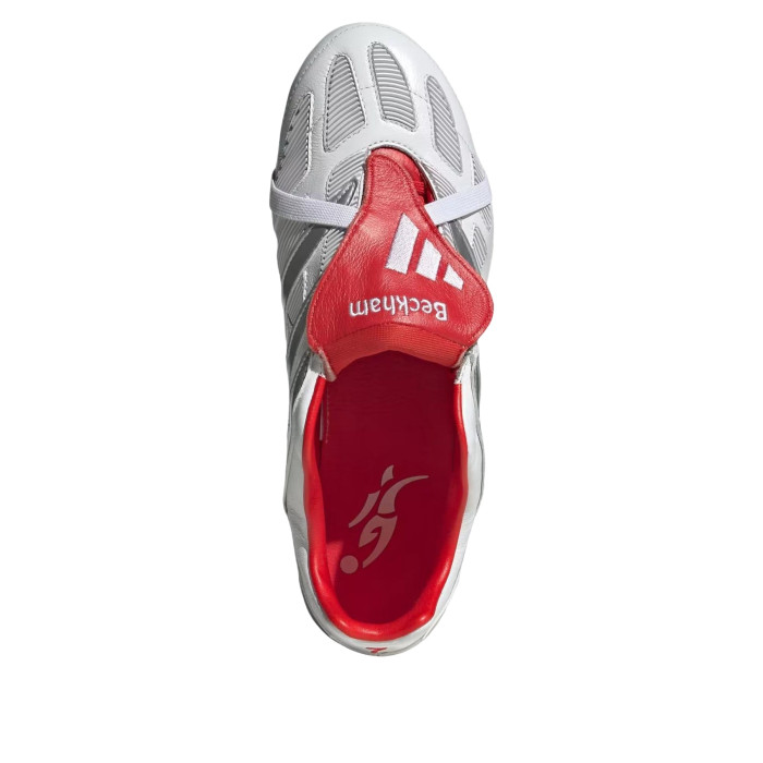 adidas Predator Precision FG David Beckham White Silver Metallic Vivid Red - мужская сетка размеров adidas Predator Precision FG David Beckham White Silver Metallic Vivid Red - мужская сетка размеров