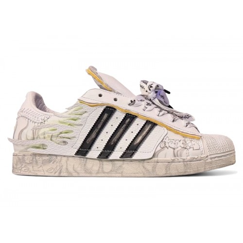 adidas Superstar Hellstar White - мужская сетка размеров