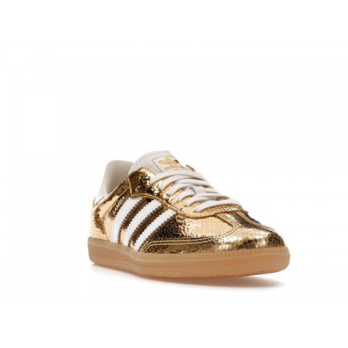 adidas Samba OG Gold Metallic Cracked Leather (W) - женская сетка размеров