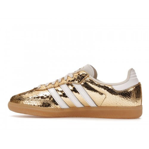 adidas Samba OG Gold Metallic Cracked Leather (W) - женская сетка размеров