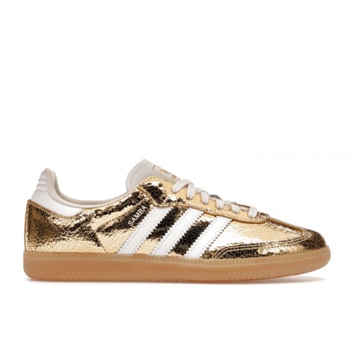 adidas Samba OG Gold Metallic Cracked Leather (W) - женская сетка размеров
