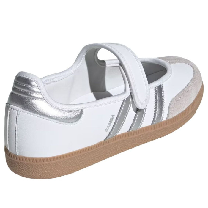 adidas Wmns Samba Jane Footwear White Silver Metallic Gum - женская сетка размеров adidas Wmns Samba Jane Footwear White Silver Metallic Gum - женская сетка размеров