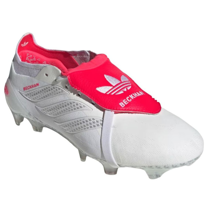 David Beckham x adidas Predator Elite Fold-Over Tongue FG White Silver Metallic - мужская сетка размеров David Beckham x adidas Predator Elite Fold-Over Tongue FG White Silver Metallic - мужская сетка размеров