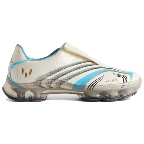 Kith x Messi x adidas F50 Inframe Off White Clear Blue Gold With Trading Card - мужская сетка размеров