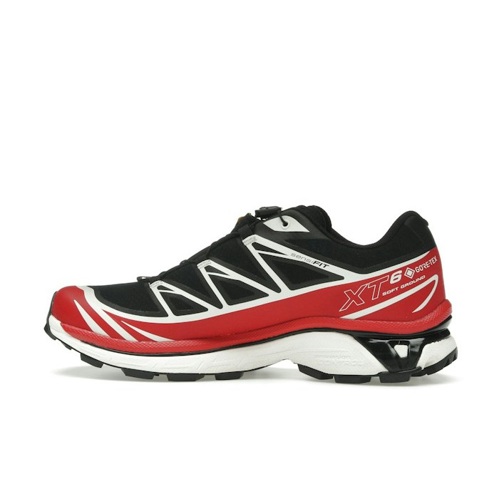 Salomon XT-6 GORE-TEX Black Flame Scarlet - мужская сетка размеров Salomon XT-6 GORE-TEX Black Flame Scarlet - мужская сетка размеров
