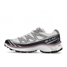 Salomon XT-6 White Black Dusky Orchid