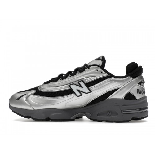 Кроссы New Balance 1000 Black Silver Metallic - мужская сетка размеров