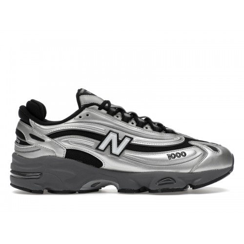 Кроссы New Balance 1000 Black Silver Metallic - мужская сетка размеров