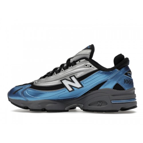 Кроссы New Balance 1000 Metallic Blue - мужская сетка размеров
