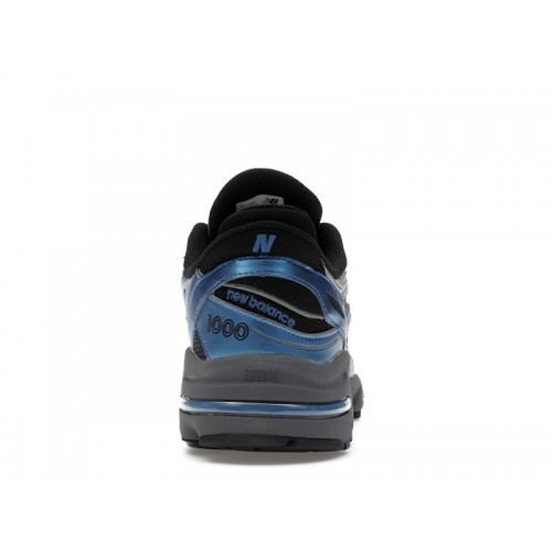 Кроссы New Balance 1000 Metallic Blue - мужская сетка размеров