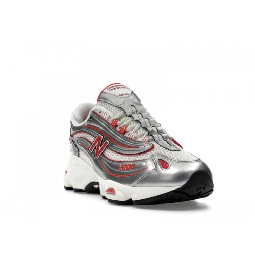 Кроссы New Balance 1000 thisisneverthat Metallic Silver Red - мужская сетка размеров