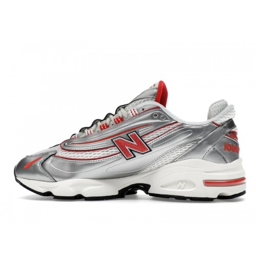 Кроссы New Balance 1000 thisisneverthat Metallic Silver Red - мужская сетка размеров