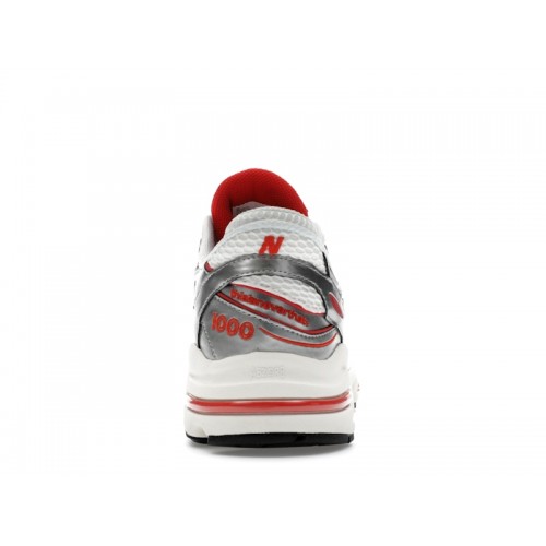 Кроссы New Balance 1000 thisisneverthat Metallic Silver Red - мужская сетка размеров