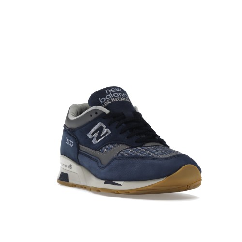 Кроссы New Balance 1500 MiUK Navy Grey Harris Tweed - мужская сетка размеров