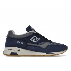 Кроссовки New Balance 1500 MiUK Navy Grey Harris Tweed