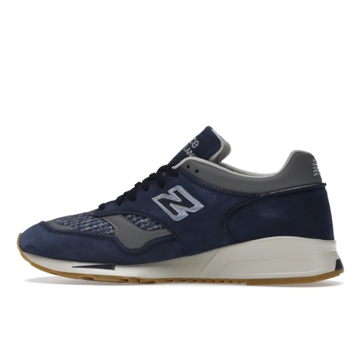 Кроссы New Balance 1500 MiUK Navy Grey Harris Tweed - мужская сетка размеров